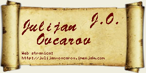 Julijan Ovčarov vizit kartica